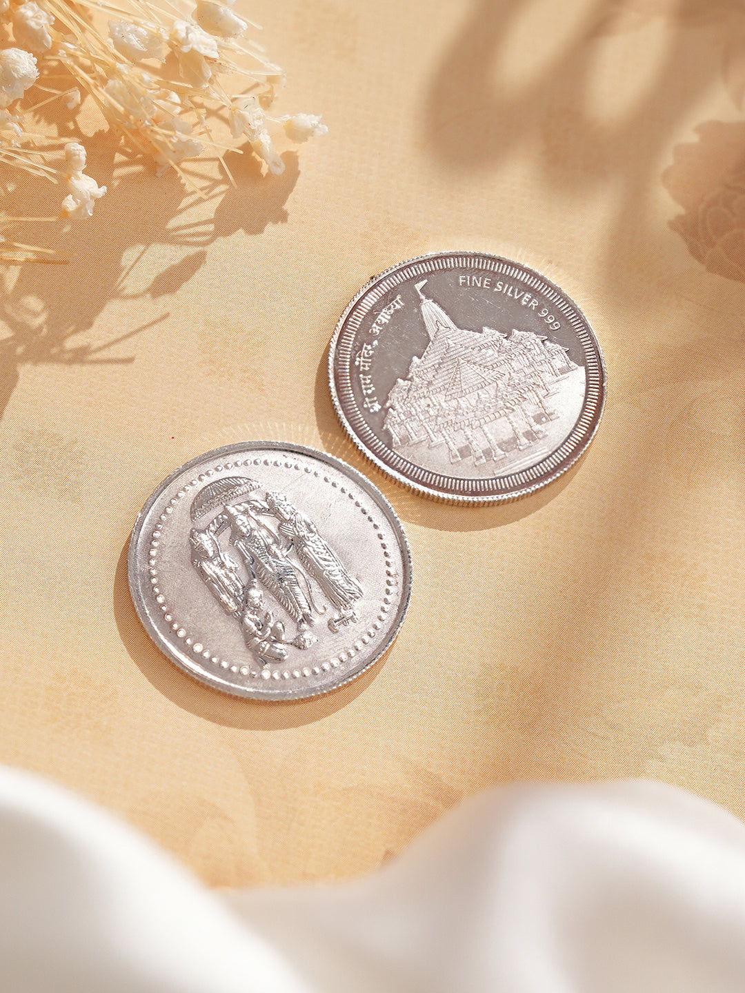 Shri Ram Darbar &  Ayodhya Shri Ram Mandir Coin each 10 Grams 999 Silver